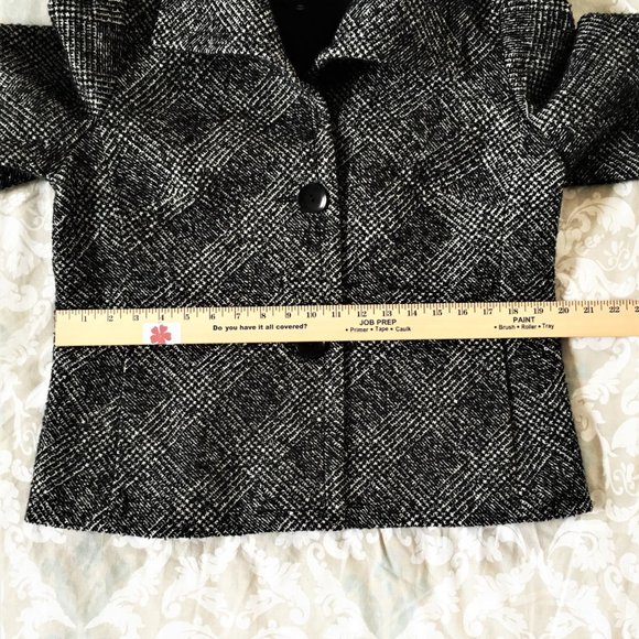 🦋 TALBOTS wool blend blazer, plaid, fully lined, buttons, size 14P - Picture 12 of 12